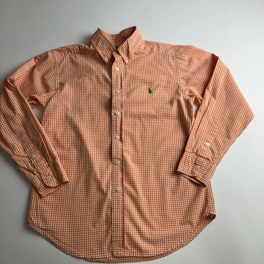 Ralph Lauren boys size‎ 10/12 long sleeve button-down shirts, bundle of two